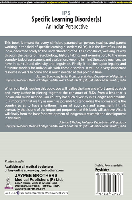 IPS SPECIFIC LEARNING DISORDERS (S): AN INDIAN PERSPECTIVE - Retail Maharaj