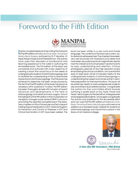 Textbook Of Ear Nose Throat And Head Neck Surgery Clinical And Practical 5Ed (Pb 2025) - Retail Maharaj