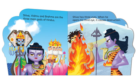 My First Shaped Board Book: Illustrated Lord Shiva Hindu Mythology Picture Book for Kids Age 2+ (Indian Gods and Goddesses) - Retail Maharaj