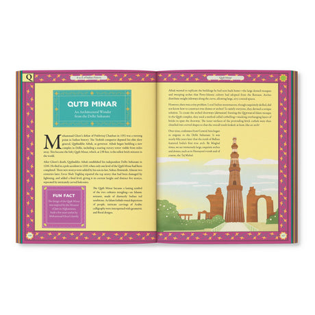 A-Z of Indian History: 80 Fun Stories from Ancient India to Independence: 80 Fun Stories from Ancient India to Independence | Cool Trivia, Bright Full-Coloured Illustrations | Ages 10+ - Retail Maharaj