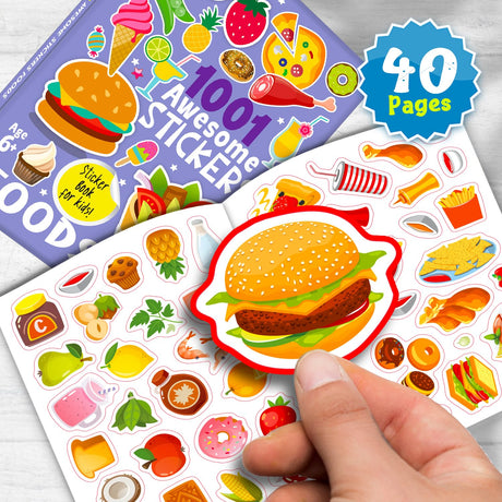 Hello Friend 1001 Awsome Stickers - Foods - Retail Maharaj