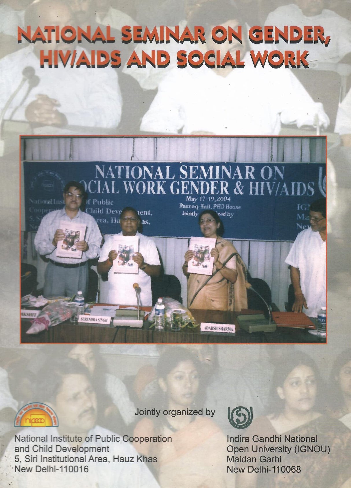 National Seminar on Gender, HIV/AIDS and Social Work [Paperback] National Institute of Public Cooperation and Child Development