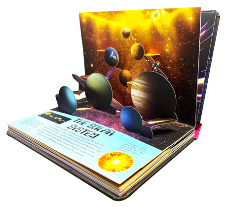 Pop Up Universe Book for Kids: Adventures in the Universe | Explore Stars, Planets, Galaxies & More | Wonders of Satellites | Interactive Learning | ... Book | Fun Space Journey for Little Scholars - Retail Maharaj