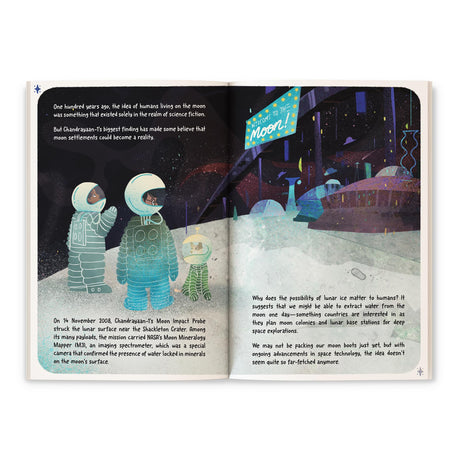 Reaching for the Moon: Lessons from the Chandrayaan Missions | Illustrated Picturebook on India’s Space Journey | Inspiring science and innovation through ISRO’s Chandrayaan Missions | Age 8+ - Retail Maharaj