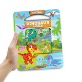 In the Dinosaurs World Die Cut Window Board Book for Kids Age 3+ | Early Learning Picture Book with Fun Dinosaur Facts, Bright Pages & Die-Cut Shape Design for Easy Page Turning - Retail Maharaj