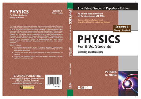 Physics for B.Sc. Students Semester II: Electricity and Magnetism (NEP 2020 – For the University of Uttarakhand) - Retail Maharaj