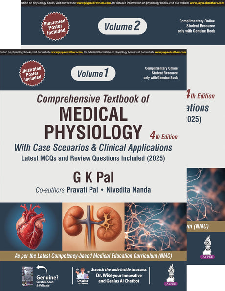 COMPREHENSIVE TEXTBOOK OF MEDICAL PHYSIOLOGY(2VOLS) WITH CASE SCENARIOS & CLINICAL APPLICATIONS - Retail Maharaj