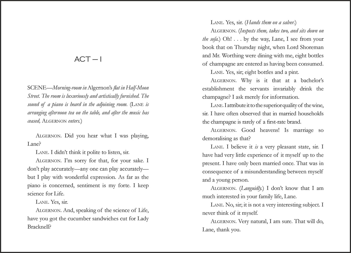 The Importance of Being Earnest - Retail Maharaj
