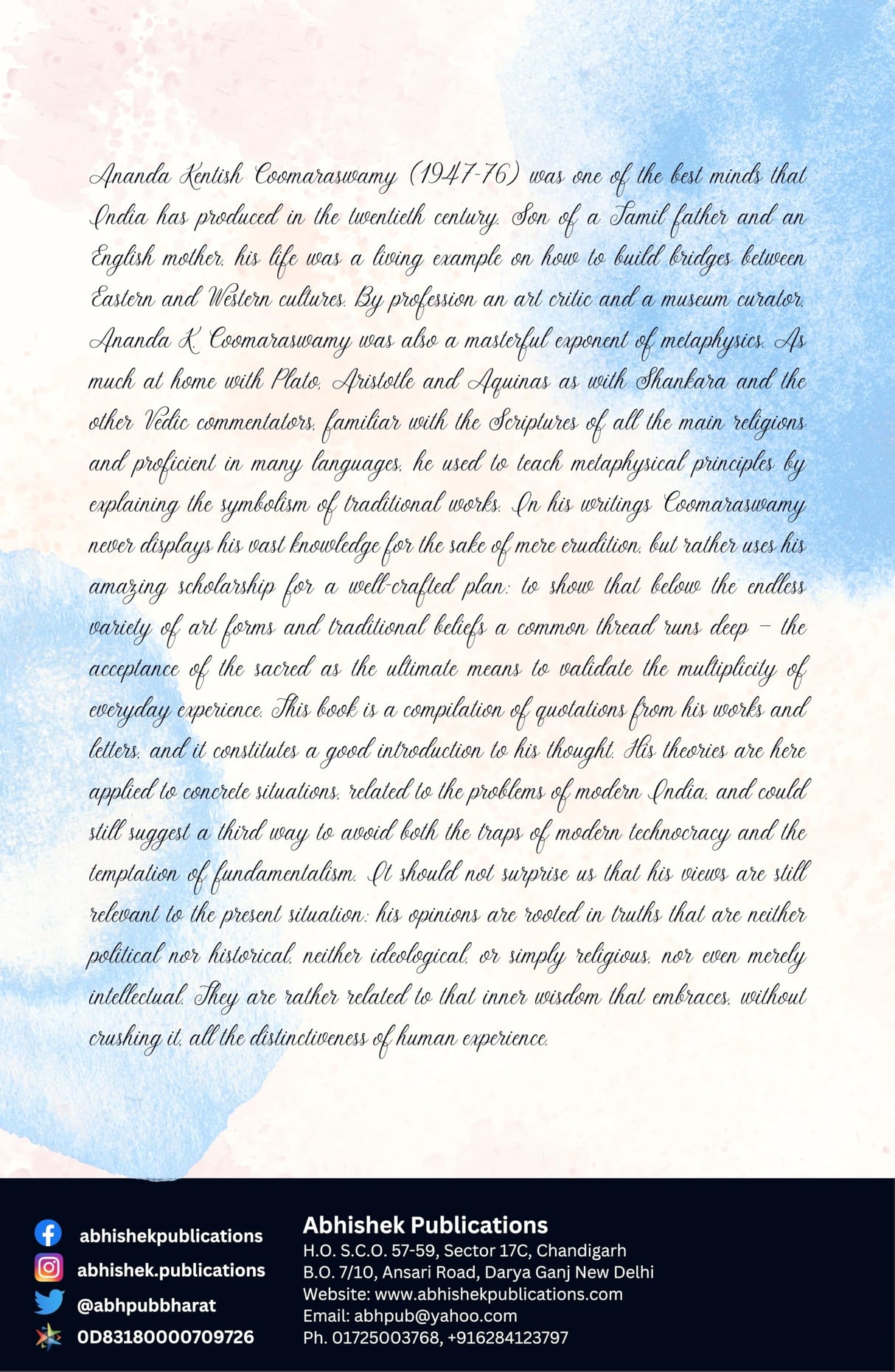 The Wisdom of Ananda Coomaraswamy - Retail Maharaj