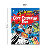 Superman Copy Colouring Book – Pack of 5 | Fun & Creative Activity Books for Kids | Colourful Illustrations of Superman, Superhero Adventures, and Hours of Entertainment for Young Fans - Retail Maharaj