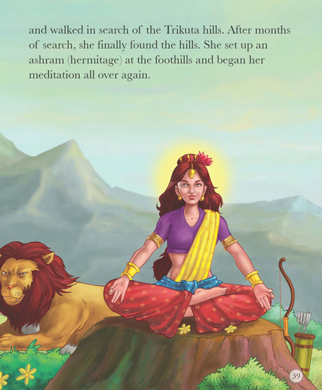 Vaishno Devi: The Powerful Goddess - Indian Mythology Illustrated Storybook for Children | Tales of the Mother Goddess | Adventure Stories of Faith and Power | Tales of Hindu Gods | Tales from Hindu Mythology | Colorful Picture Stories for Kids - Retail Maharaj