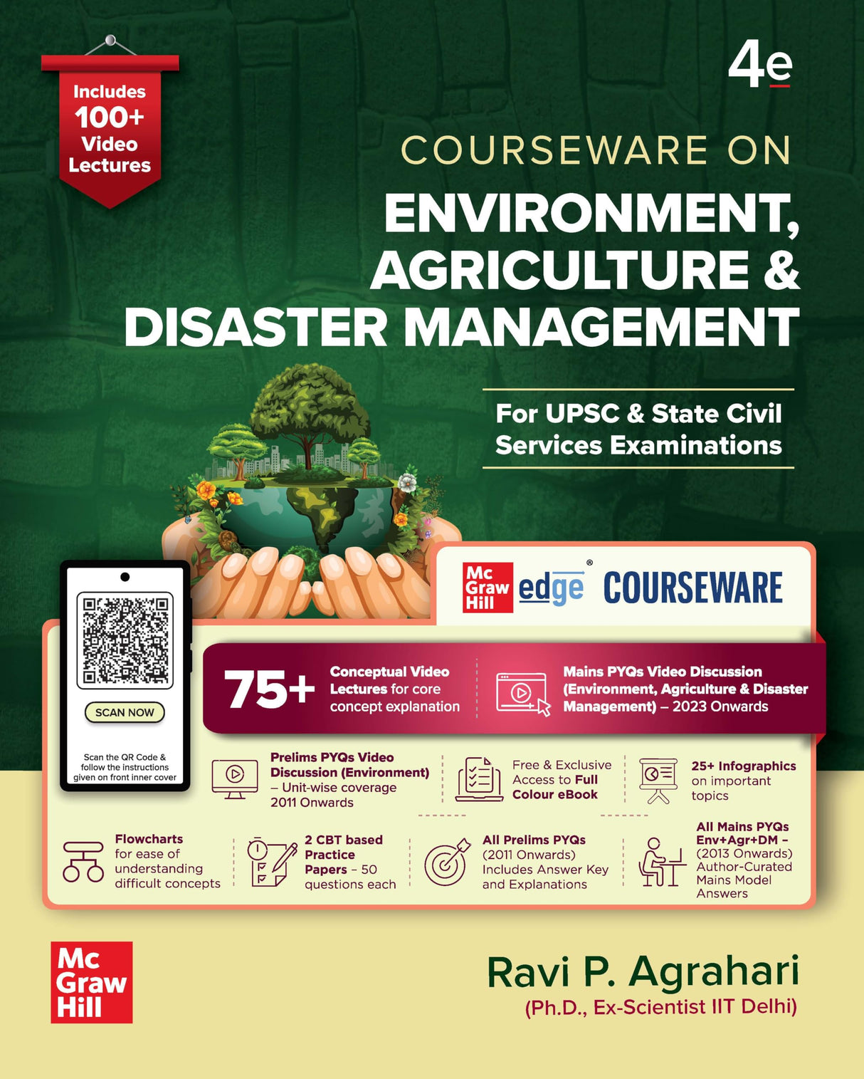 Environment, Agriculture & Disaster Management Courseware, 4e for UPSC 2026 by Dr Ravi P. Agrahari | Solved Previous Years' Questions for Prelims (2013-2025) & Mains (2023-25) | 75+ Conceptual Videos - Retail Maharaj