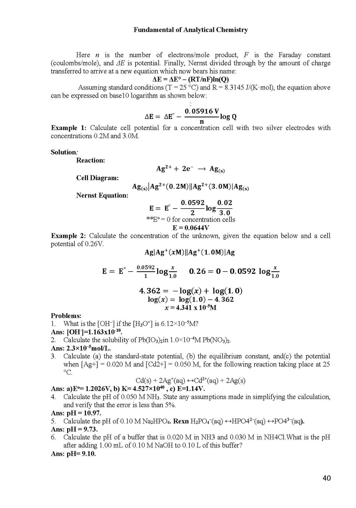 FUNDAMENTAL OF ANALYTICAL CHEMISTRY (Reprint, 2019) - Retail Maharaj