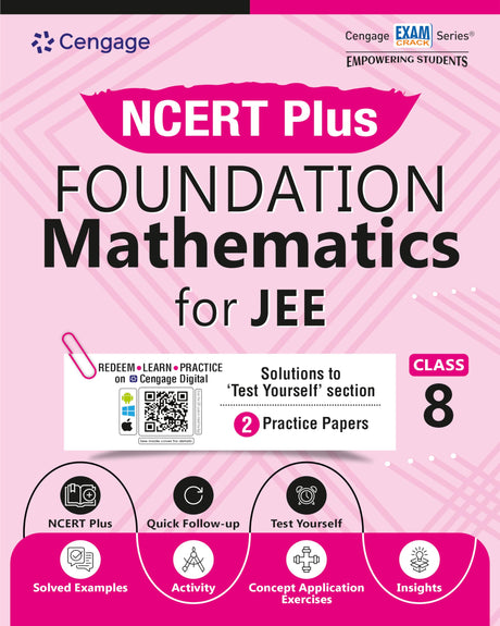 Cengage NCERT Plus Foundation Mathematics for JEE: Class 8 - Retail Maharaj