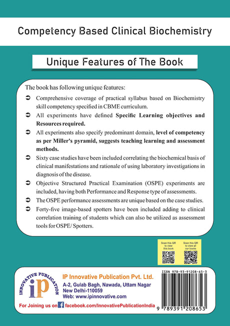 Competency Based Clinical Biochemistry - A Practical Manual for First MBBS Students - Retail Maharaj