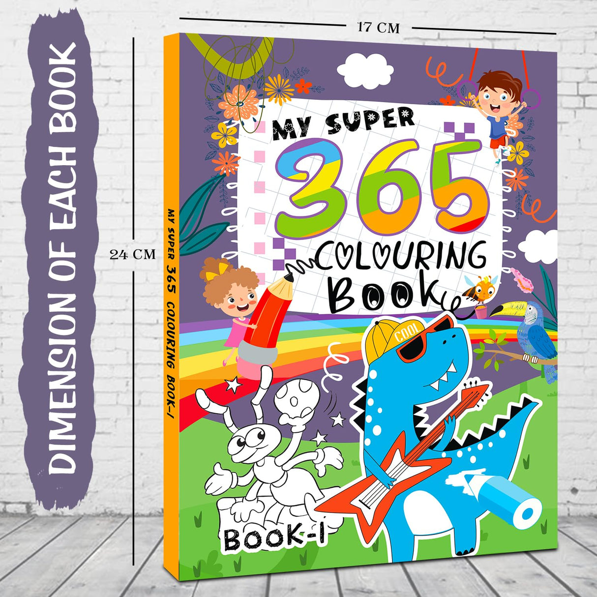Hello Friend Books My Super 365 Colouring Book-1 - Retail Maharaj