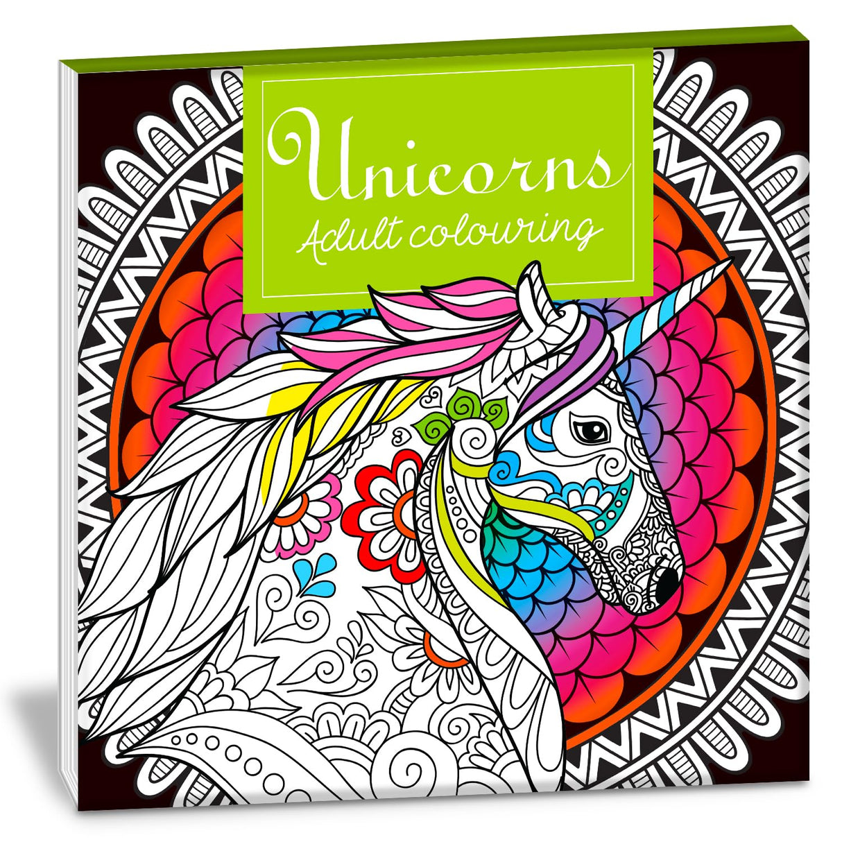 HELLOFRIEND BOOKS Unicorn Adult Colouring Book - Retail Maharaj