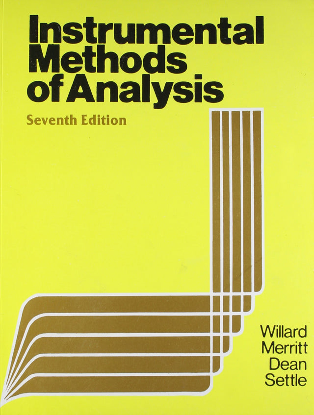 Instrumental Methods Of Analysis 7Ed (Pb 1986) - Retail Maharaj