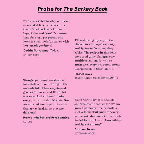 The Barkery Book: Delicious DIY Treats for Your Dogs - Retail Maharaj
