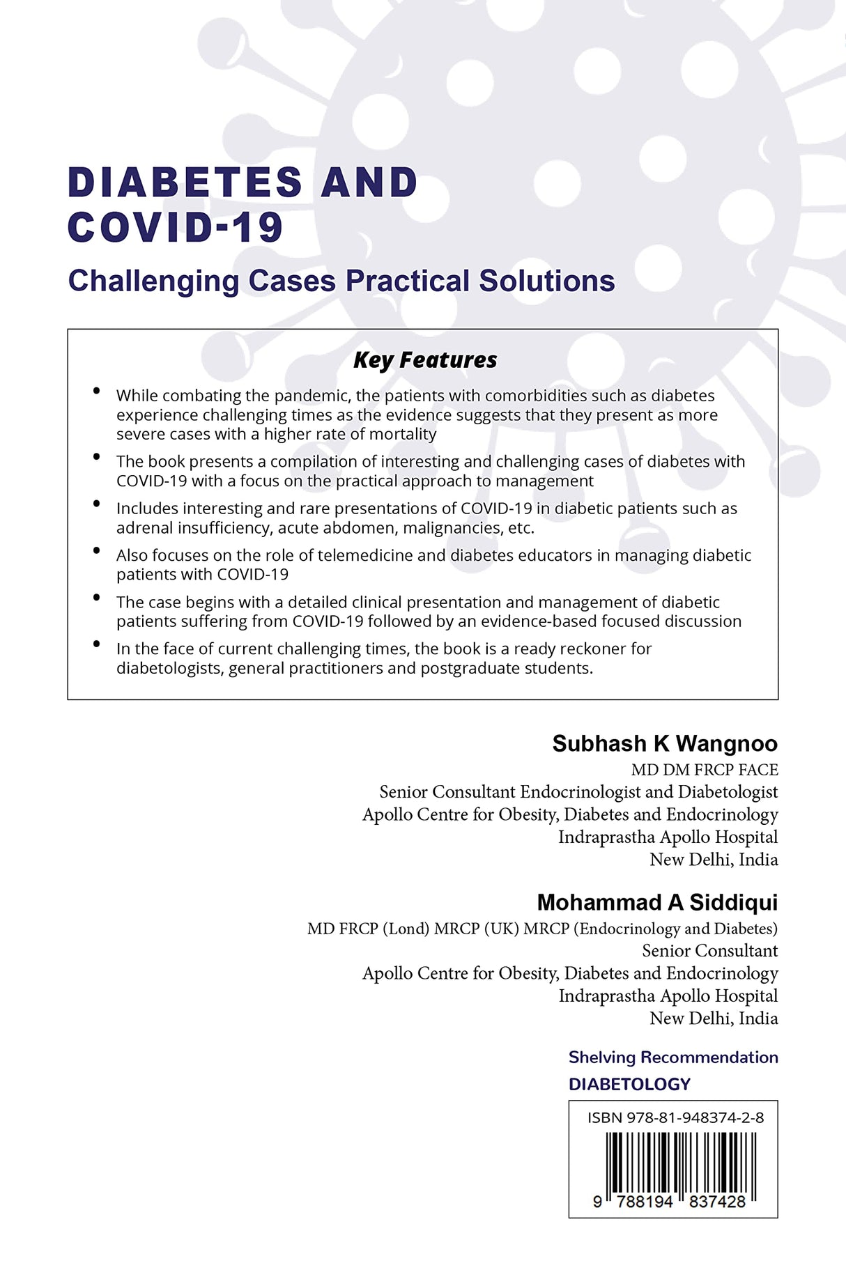 Diabetes and COVID 19- Challenging Cases - Practical Solution - Retail Maharaj