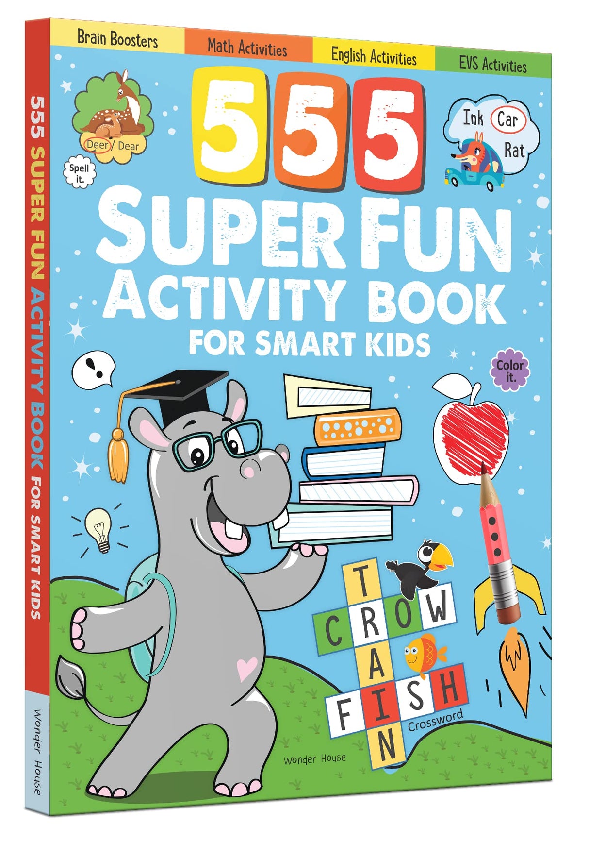 555 Super Fun Activity Book for Smart Kids | Puzzles, Mazes, Word Games & More | Ages 6–10 | 10+ Hours of Brain-Boosting Fun - Retail Maharaj
