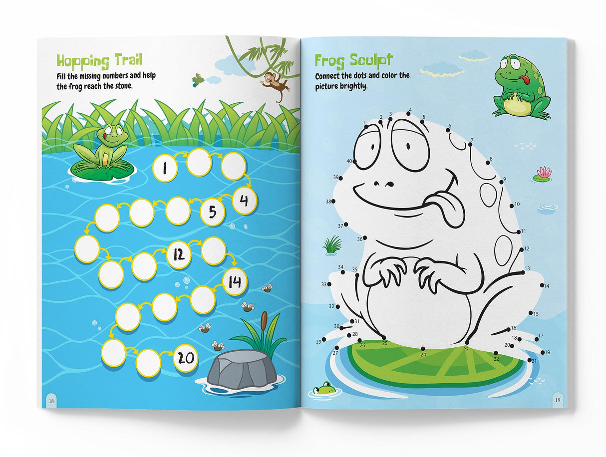 101 Brain Booster Activity Book: Fun Activity Book For Children | Puzzles, Games, Educational activities | Ages 5 and up | 2 hours of fun time - Retail Maharaj
