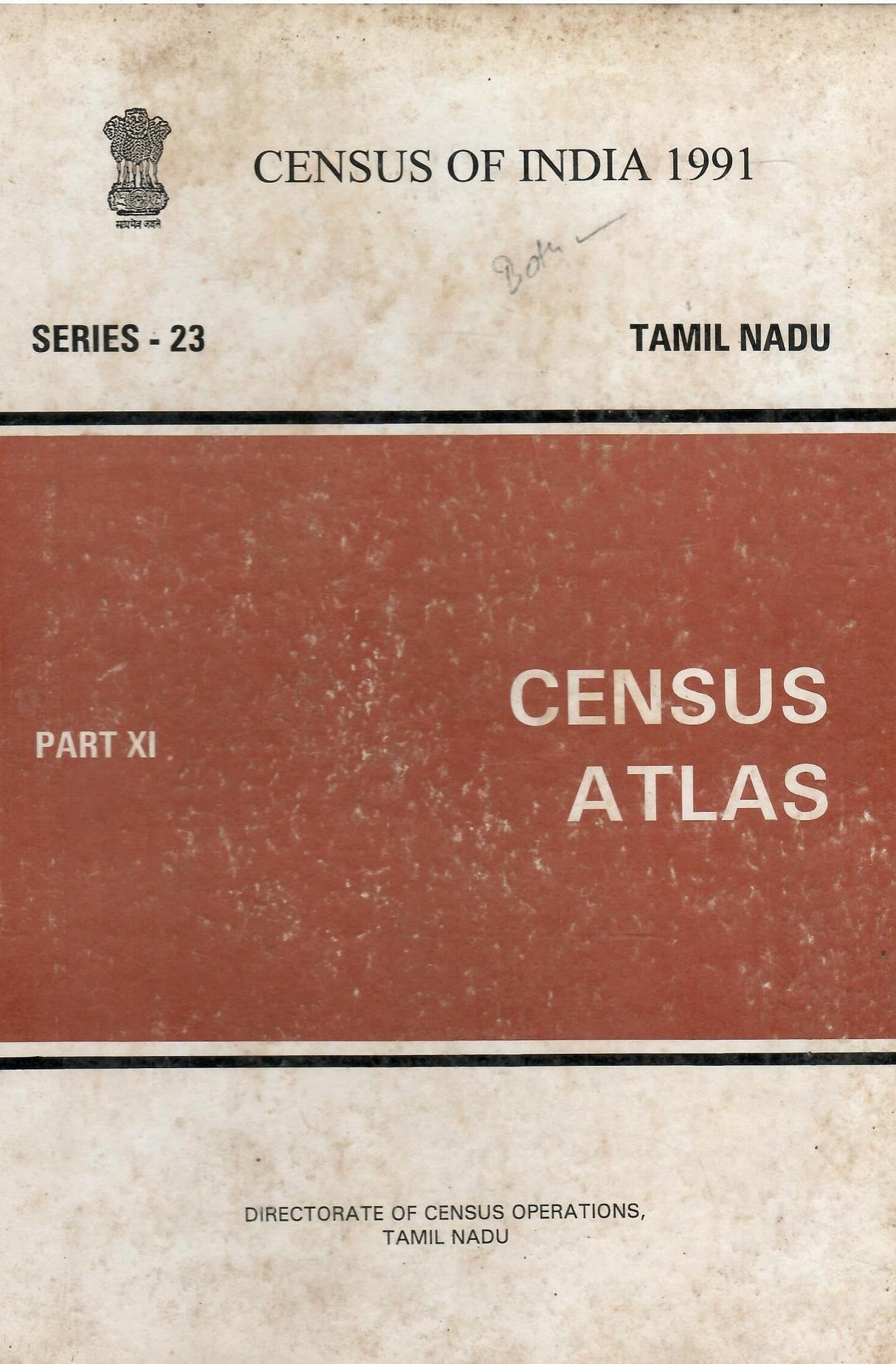 Census Of India 1991 - Tamil Nadu - Census Atlas