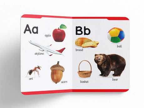 My First Padded Book of Alphabet: Early Learning Board Book for Kids | Learn ABC with Bright and Colorful Pictures | Durable Padded Board Book for Babies, Toddlers & Preschoolers | Ages 0–5 Years - Retail Maharaj
