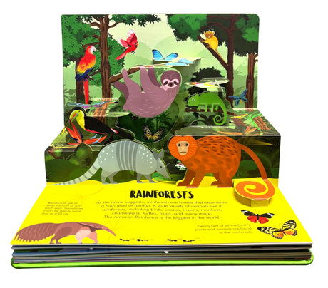 Pop Up Wild Animals Book for Kids: Interactive Learning with Adventure Pop-Up Scenes | Explore the Jungle, Safari & Forest Creatures | Fun Facts & Surprises Inside | Children’s Nature Pop-Up Book - Retail Maharaj