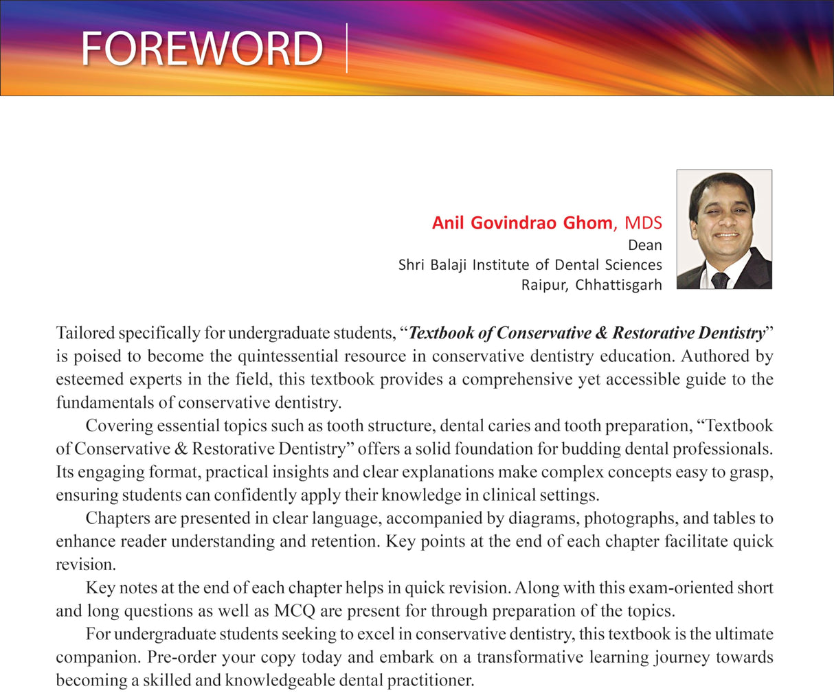 Textbook of Conservative & Restorative Dentistry (Operative Dentistry) - Retail Maharaj