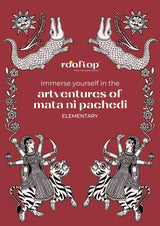 Rooftop Artventures of Mata Ni Pachedi - Elementary | PAPERBACK (Softcover) | Children's Drawing & Colouring Art Book | DIY Activites, Step-by-step ... Compositions | gift for children's: English - Retail Maharaj