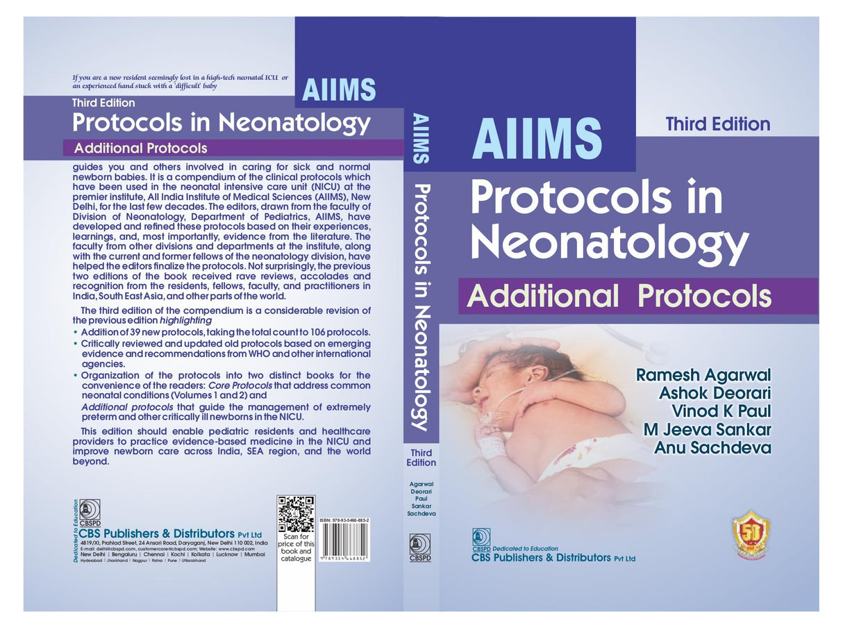 Aiims Protocols In Neonatology Additional Protocols 3Ed (Pb 2025) - Retail Maharaj