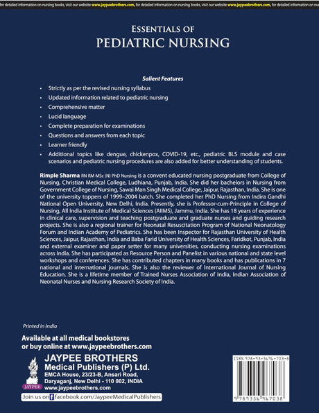 ESSENTIALS OF PEDIATRIC NURSING - Retail Maharaj
