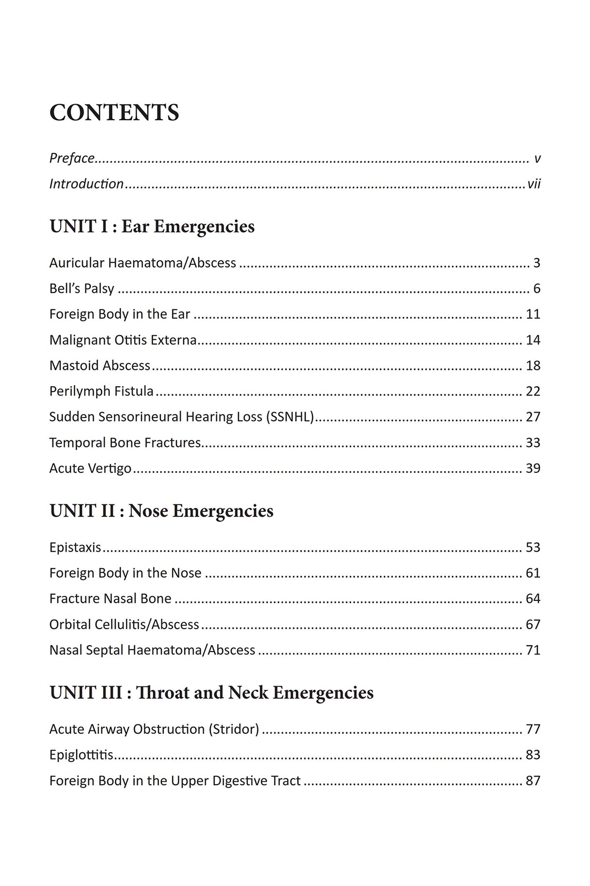 Emergencies in Ear Nose Throat : Management Pearls, December 2019 ENT Books - Retail Maharaj
