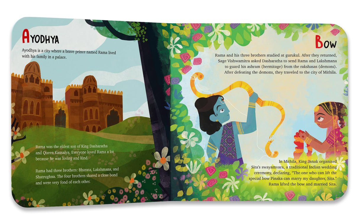 ABC Series - Ramayana: A First Introduction to the Hindu Mythology for Kids – Learn the Great Indian Epic from A to Z with Beautiful Illustrations I ... Heritage [Penguin Early Learning Series] - Retail Maharaj
