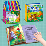 Treasure Box of Tales Fables – Boxset of 10 Board Books for Kids (Pack 1) | Includes : Early Learning Story Books Grandma , Grandpa , Panchatantra , ... , for Toddlers | Perfect Gift Set for Kids - Retail Maharaj