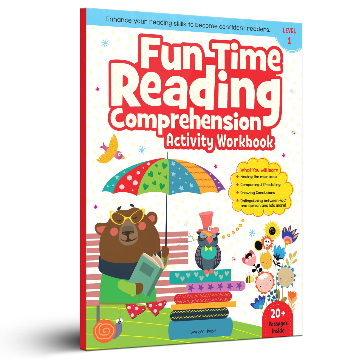 Fun Time Reading Comprehension Workbook: Level 1 | Activity Book for Kids | Ages 6–8 | Build Reading Skills with Engaging Exercises - Retail Maharaj