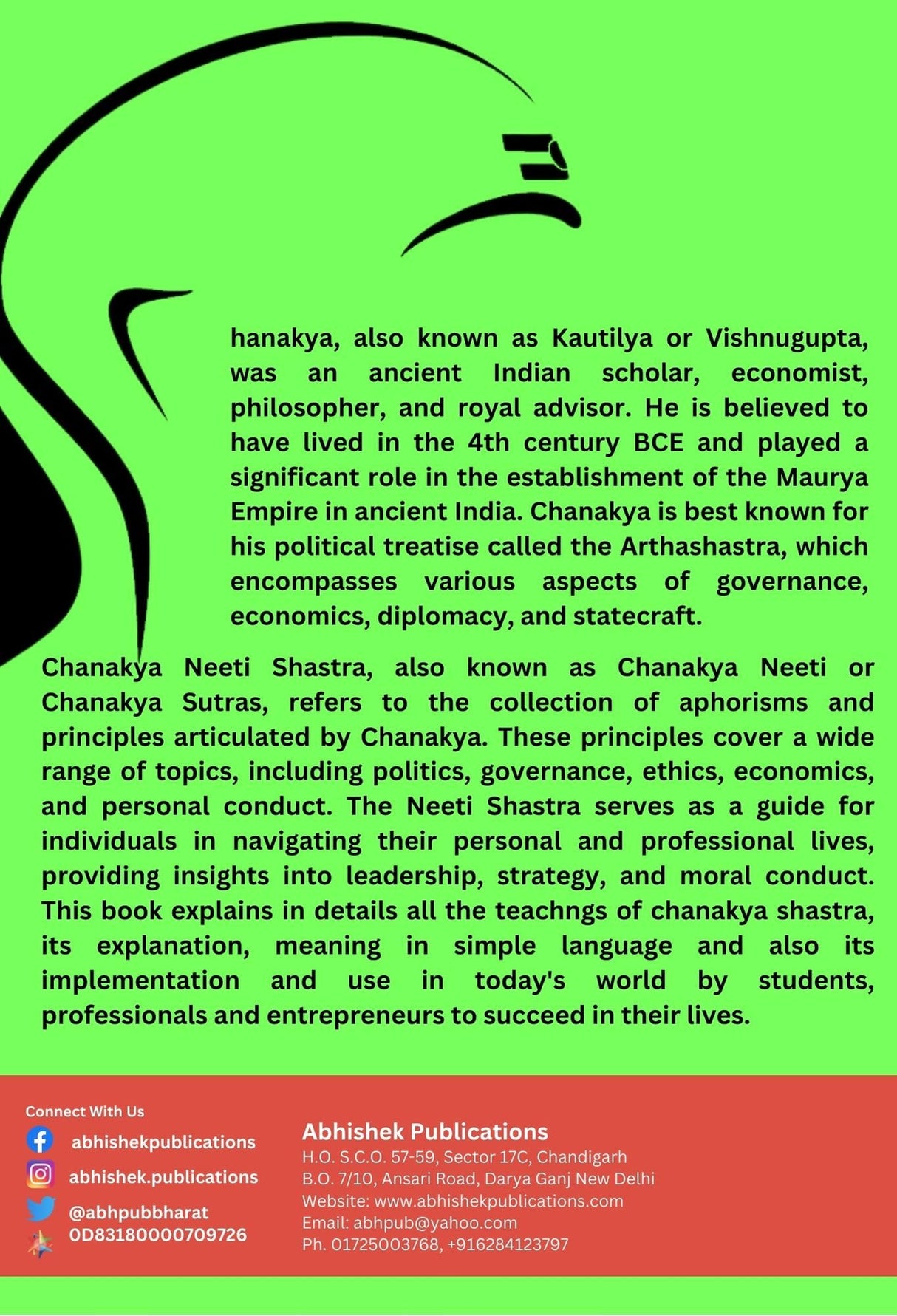 Chanakya's Wisdom : Sri Chanakya Niti-Shastra, Its Meaning and Application in Modern Times: With Effective Strategies For Students and Future CEOs - Retail Maharaj