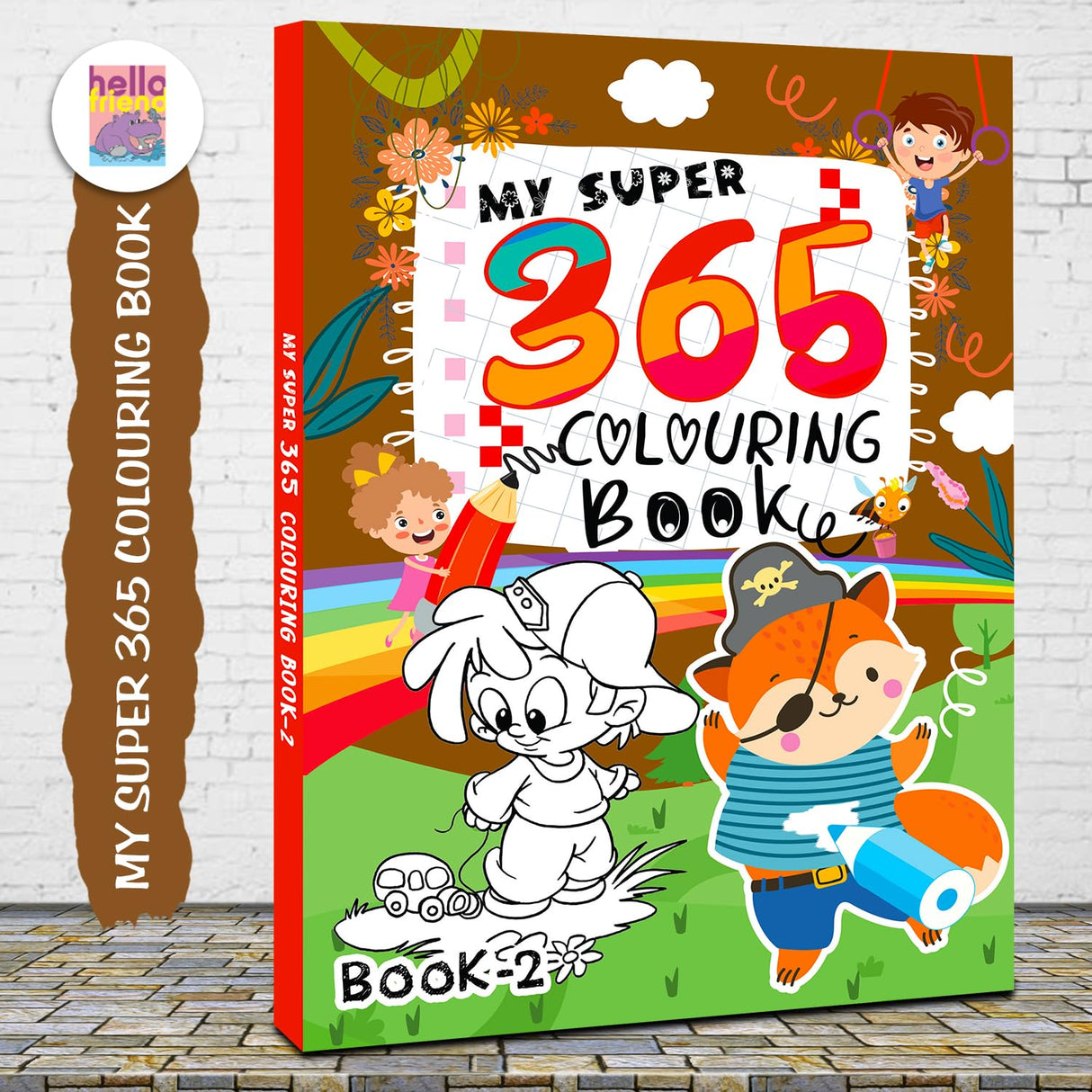 Hello Friend Books My Super Colouring Book HCB-002 - Retail Maharaj