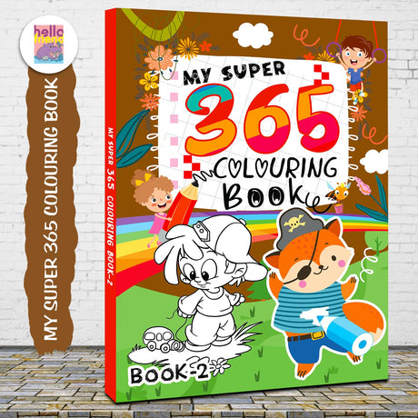 Hello Friend Books My Super Colouring Book HCB-002 - Retail Maharaj