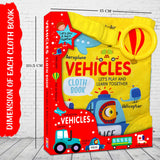 Vehicles Cloth Book for Early Learning and Interactive Education for Kids - Retail Maharaj