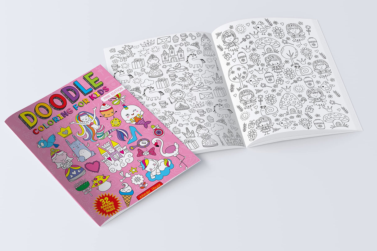 Doodle Coloring For Kids - Pink Edition - Retail Maharaj