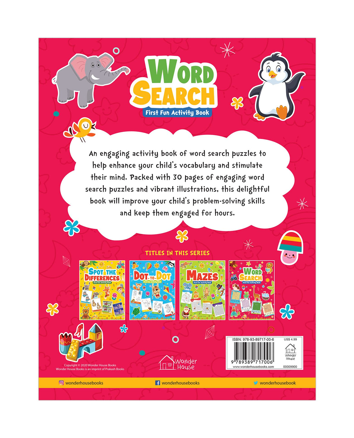 Word Search: First Fun Activity Book for Kids | Beginner Puzzles to Build Vocabulary | Ages 4–7 | 2+ Hours of Interactive Learning - Retail Maharaj