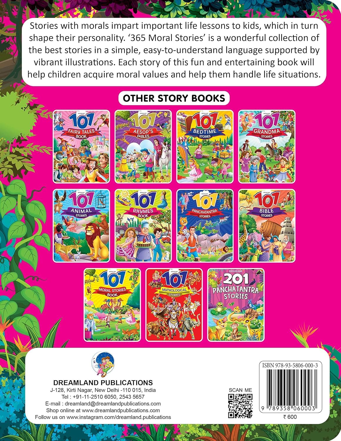 365 Moral Stories for Kids Age 7–12 Years | Short Stories with Valuable Life Lessons | Illustrated Storybook to Build Character & Values - Retail Maharaj