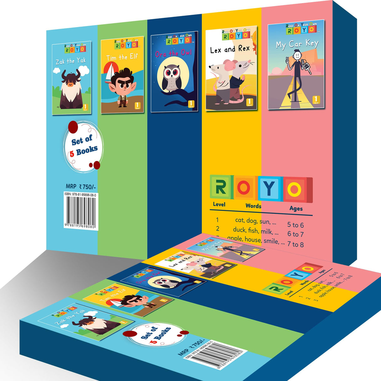 Read On Your Own, Level 1 (Set of 5 Books, ROYO Level-1) - Retail Maharaj