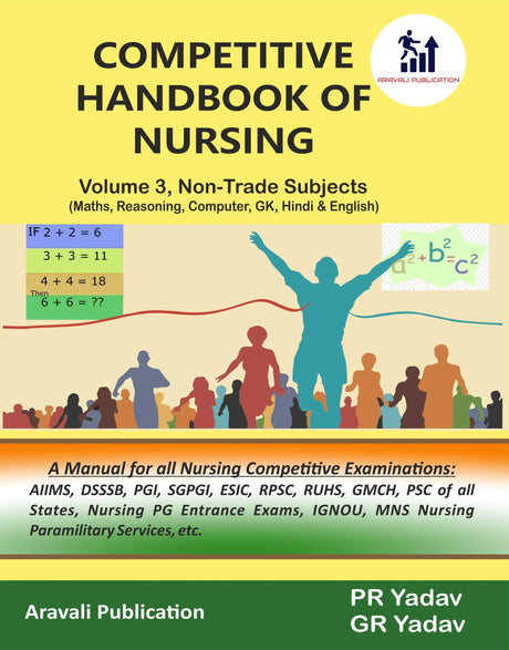 Competitive Handbook of Nursing Vol 3 Non-Trade Subjects (Math, Reasoning, Computer, GK, Hindi, English) - Retail Maharaj