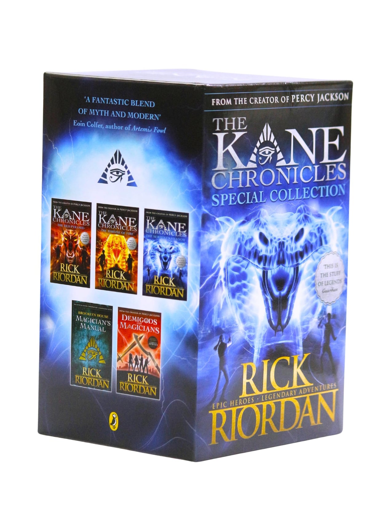 Percy Jackson and the Kane Chronicles: Special Collection 5 Books Boxset (The Kane Chronicles Trilogy, Demigods and Magicians, Magician's Manual) - Retail Maharaj
