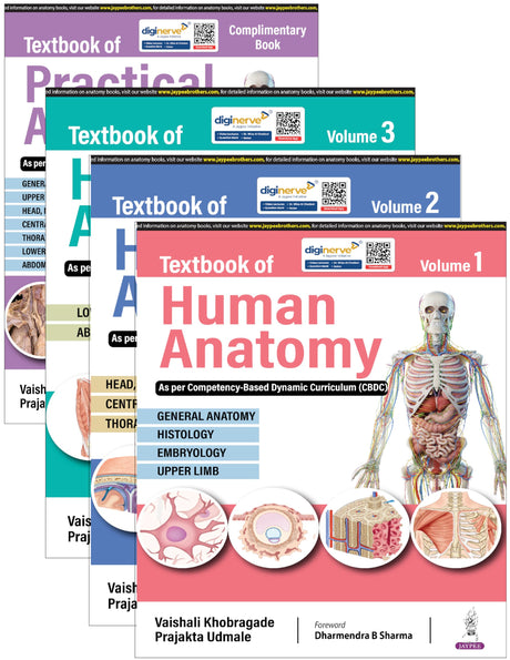 TEXTBOOK OF HUMAN ANATOMY (4VOLS) WITH INDEX - Retail Maharaj