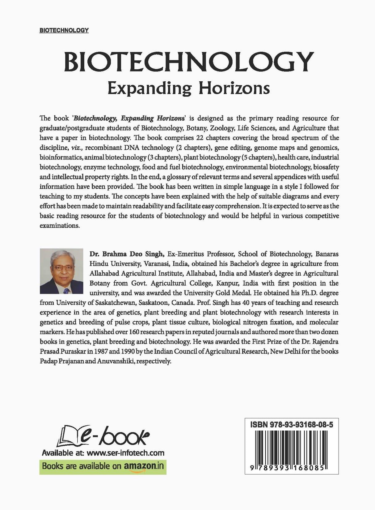 Biotechnology, Expanding Horizons - Retail Maharaj