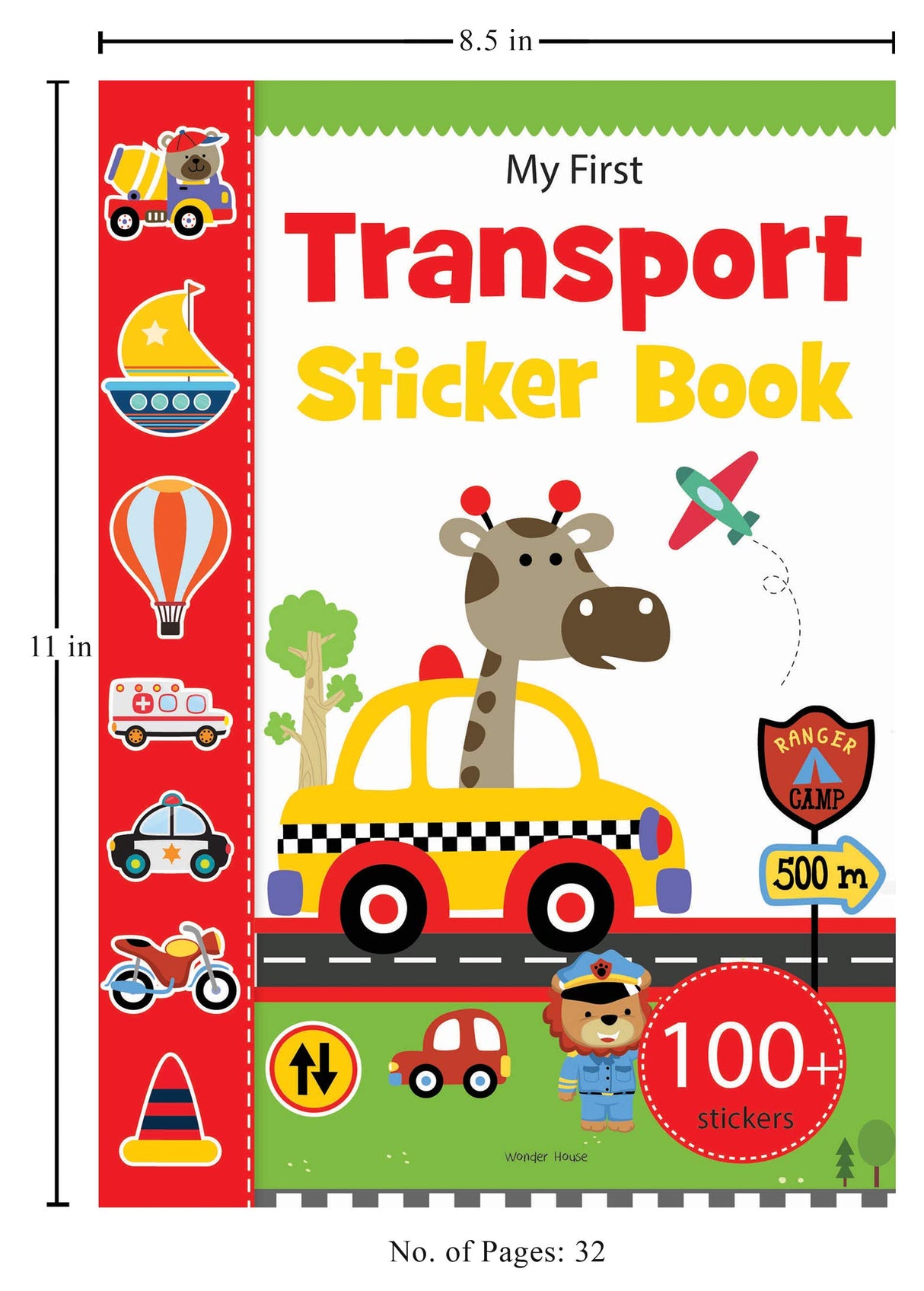 My First Transport Sticker Book: Exciting Sticker Book With 100 Stickers - Retail Maharaj